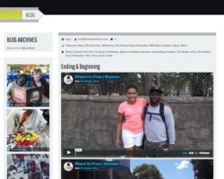 Integrated blog with a social media sidebar